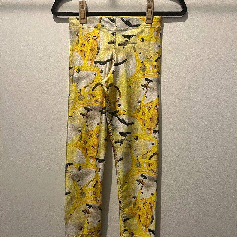 Zara Terez Yellow and Black Printed Leggings